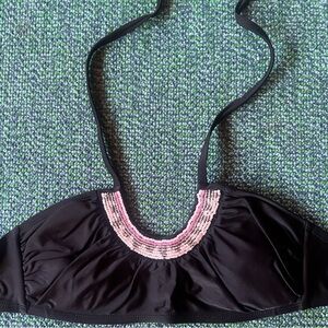 Target Beaded Black Bikini Top